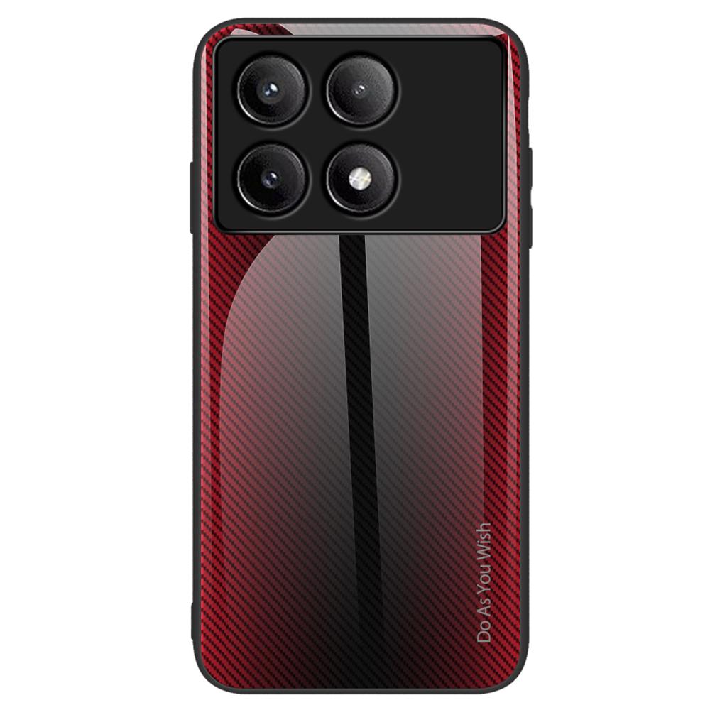 For Xiaomi Poco F6 Pro 5G/Redmi K70 Pro 5G/K70 5G TPU+Tempered Glass Phone Case Carbon Fiber Texture Mobile Phone Cover Red
For Xiaomi Poco F6 Pro 5G/Redmi K70 Pro 5G/K70 5G TPU+Tempered Glass Phone Case Carbon Fiber Texture Mobile Phone Cover Red