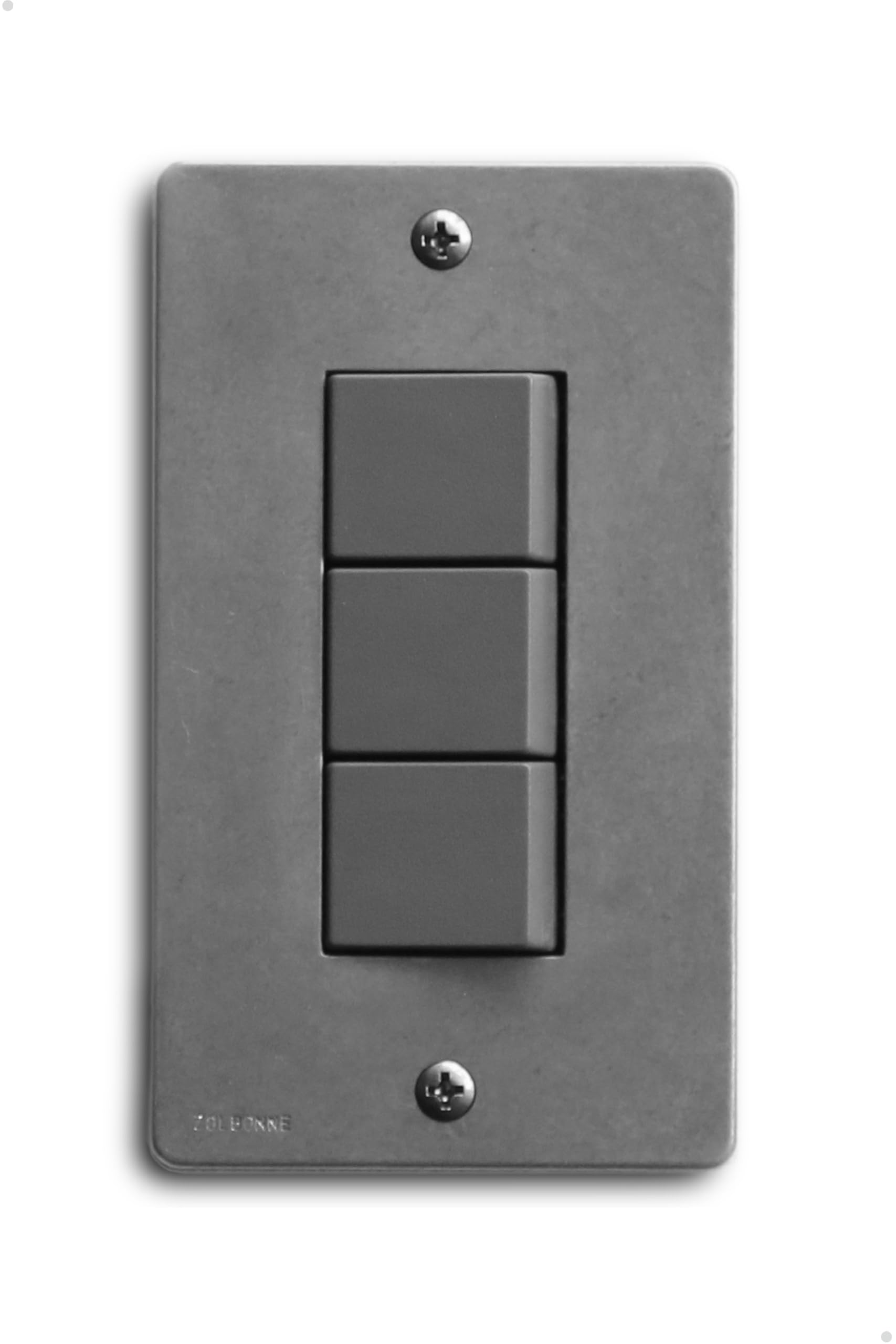 ZOLBONNE Square Hole Die-Cast Plate + JIMBO NK Switch (Single Row, 3 Ports, Solid Gray) Set
ZOLBONNE Square Hole Die-Cast Plate + JIMBO NK Switch (Single Row, 3 Ports, Solid Gray) Set
