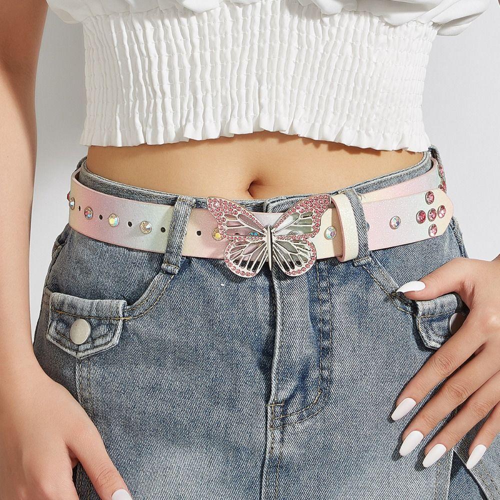 Adjustable Butterfly Waistbands Hollow Women Waist Belt Creative PU Leather Waist Belt For Jeans білий
Adjustable Butterfly Waistbands Hollow Women Waist Belt Creative PU Leather Waist Belt For Jeans білий