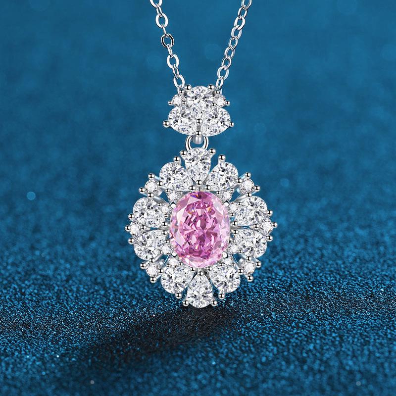 S925 Sterling Silver Necklace with High Carbon Diamond: Ice Flower Cut, Green, Rose, Red, Golden Yellow Pendants - Socialite Fashion 925 Sterling Silver розы красного
S925 Sterling Silver Necklace with High Carbon Diamond: Ice Flower Cut, Green, Rose, Red, Golden Yellow Pendants - Socialite Fashion 925 Sterling Silver розы красного