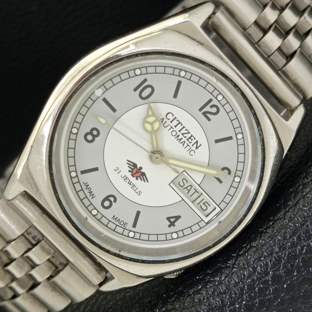 JAPAN MENS GENUINE VINTAGE CITIZEN AUTOMATIC 8200 GREY DIAL WATCH a500219-2 R151b-a500219
JAPAN MENS GENUINE VINTAGE CITIZEN AUTOMATIC 8200 GREY DIAL WATCH a500219-2 R151b-a500219