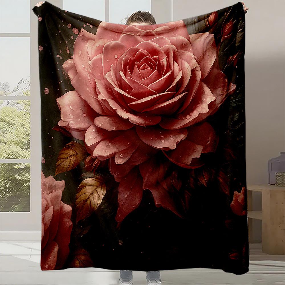 1pc Burgundy & Brown Quilted Fleece Blanket - Plush Thick Cozy Bedspread with Beige/Golden Leaf Pattern, Soft Warm All-Season 130x150cm
1pc Burgundy & Brown Quilted Fleece Blanket - Plush Thick Cozy Bedspread with Beige/Golden Leaf Pattern, Soft Warm All-Season 130x150cm
