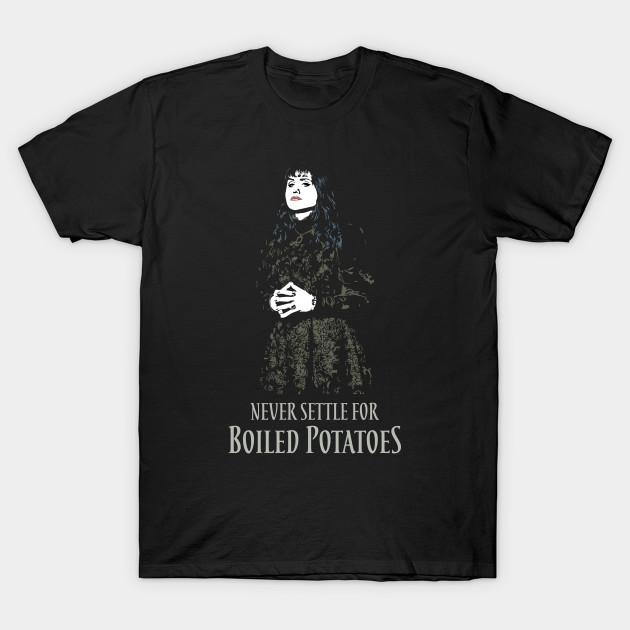 Men Black Print T-shirt Nadja - Boiled Potatoes No-Cut Transfer Paper Print Cotton Tshirt 2XL
Men Black Print T-shirt Nadja - Boiled Potatoes No-Cut Transfer Paper Print Cotton Tshirt 2XL
