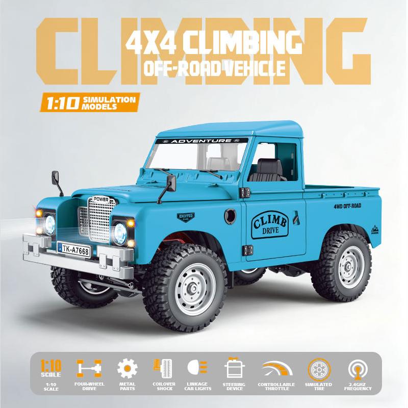 2026 New 1:10 Full Scale Pickup All Terrain Simulation Off Road Climbing Vehicle 15KM/H RC CAR 2.4G Remote Control 100M with LED
2026 New 1:10 Full Scale Pickup All Terrain Simulation Off Road Climbing Vehicle 15KM/H RC CAR 2.4G Remote Control 100M with LED