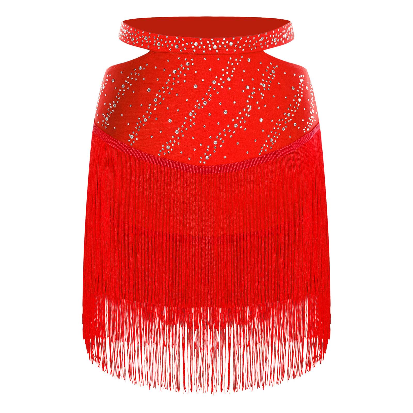 Жіночий костюм для латиноамериканських танців з вирізами, еластичним поясом, блискучими стразами та бахромою, спідниця, одяг для виступів M червоний
Жіночий костюм для латиноамериканських танців з вирізами, еластичним поясом, блискучими стразами та бахромою, спідниця, одяг для виступів M червоний