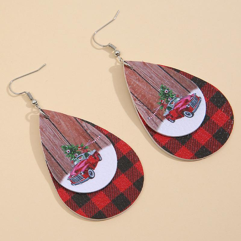 Red Plaid Christmas Car Teardrop Earrings
Red Plaid Christmas Car Teardrop Earrings