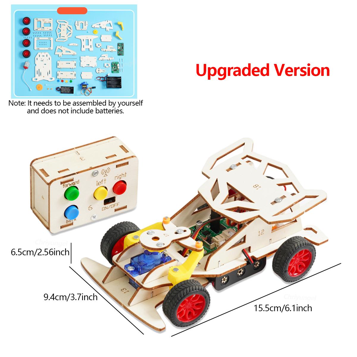 DIY Wooden Remote Control Car Mini Four-Wheel Drive Racing Car Science Experiment Kits STEM Educational Toy for Teen Kids Gifts
DIY Wooden Remote Control Car Mini Four-Wheel Drive Racing Car Science Experiment Kits STEM Educational Toy for Teen Kids Gifts