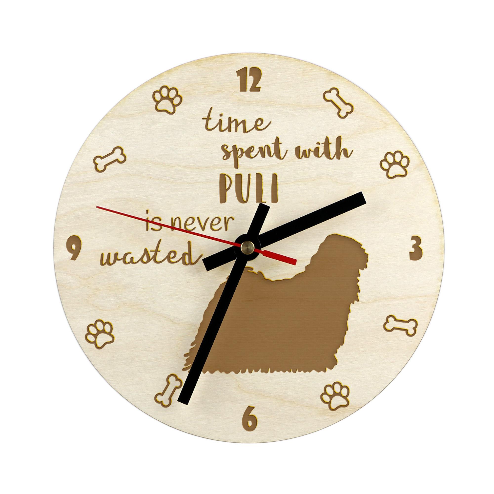Puli, Hungarian Water Dog - clock with dog, wooden clock with engraving, personalised clock by Art-Dog
Puli, Hungarian Water Dog - clock with dog, wooden clock with engraving, personalised clock by Art-Dog