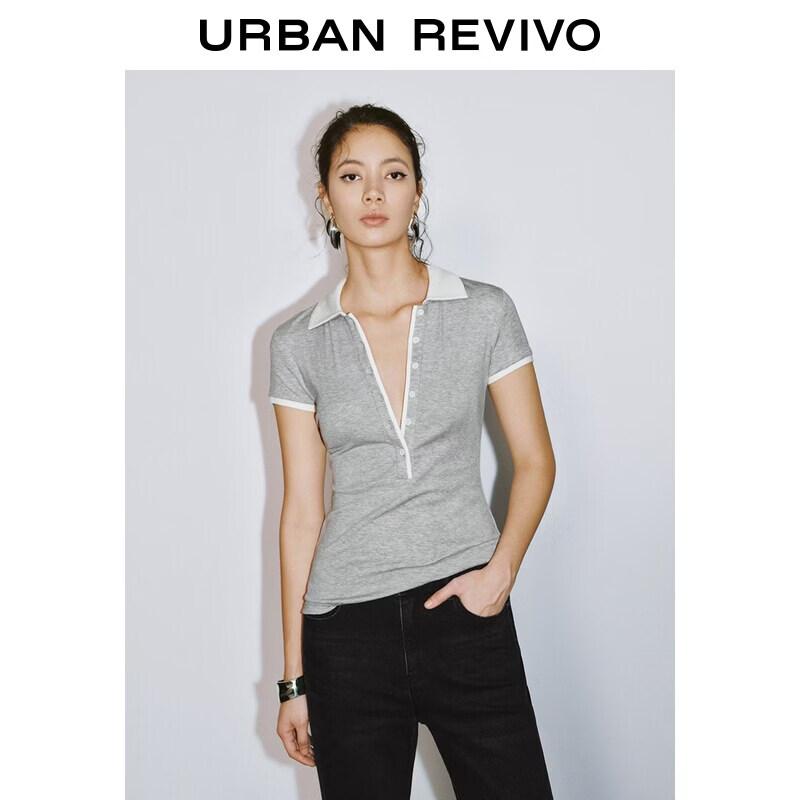 Women s Casual Color-block Button Short-Sleeve T-Shirt
Women s Casual Color-block Button Short-Sleeve T-Shirt