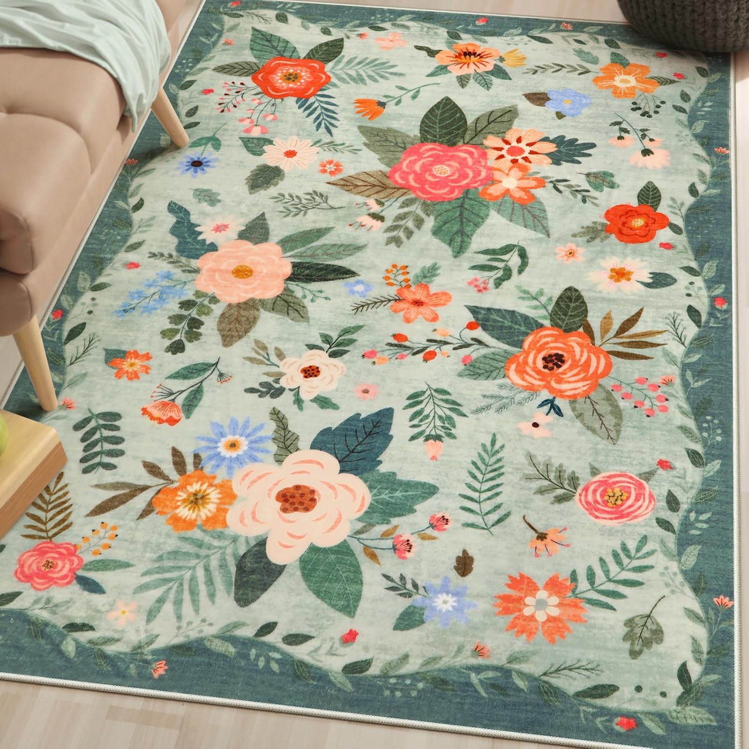 Ковры в стиле бохо с цветочным принтом для гостиной, ковер с красочными цветами для декора спальни, пушистый мягкий прикроватный коврик, домашний толстый плюшевый коврик 50x120cm зелёный
Ковры в стиле бохо с цветочным принтом для гостиной, ковер с красочными цветами для декора спальни, пушистый мягкий прикроватный коврик, домашний толстый плюшевый коврик 50x120cm зелёный