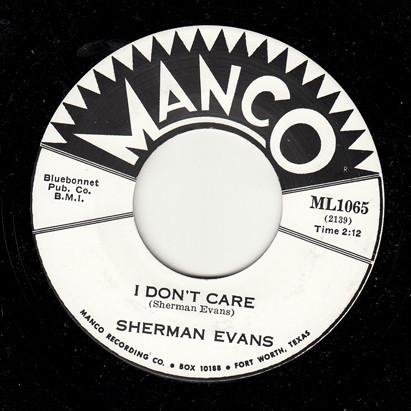 7inch Record SHERMAN EVANS, SHERMAN EVANS, CRUZ - I Don t Care / Yo Yo Twist ML1049 MANCO 2013 US Soul/Funk Used
7inch Record SHERMAN EVANS, SHERMAN EVANS, CRUZ - I Don t Care / Yo Yo Twist ML1049 MANCO 2013 US Soul/Funk Used