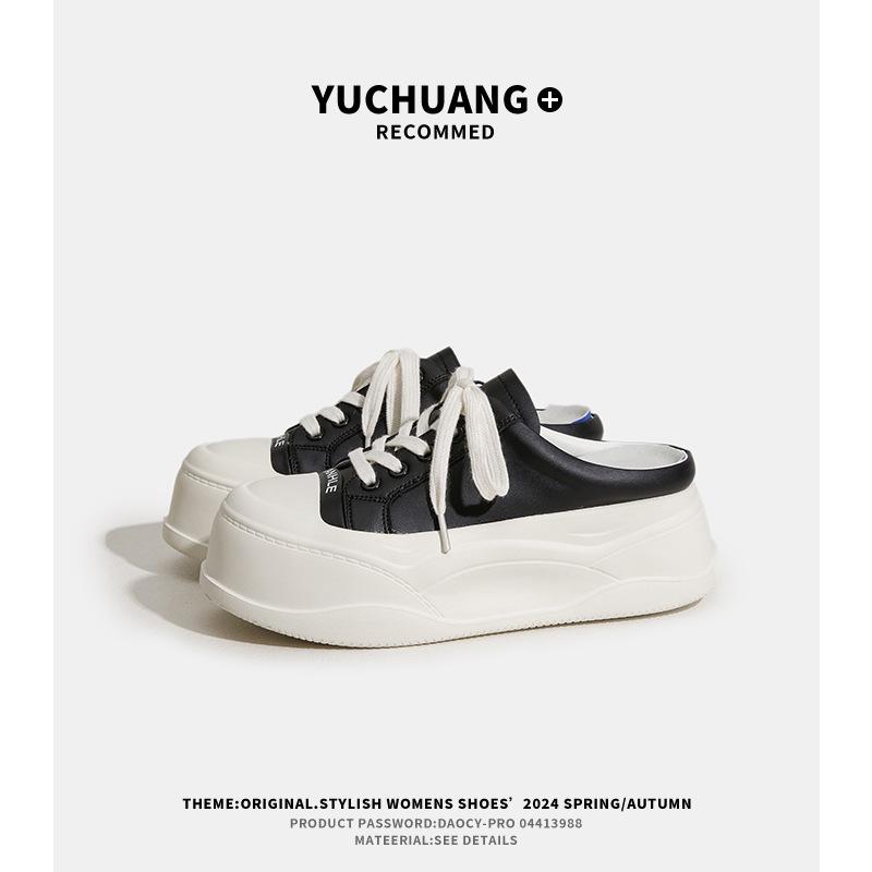 Полушлепанцы с толстой подошвой, увеличивающие рост, женские летние, для улицы, весенние новые, универсальные, повседневные, без каблука, белые туфли 39 чёрный
Полушлепанцы с толстой подошвой, увеличивающие рост, женские летние, для улицы, весенние новые, универсальные, повседневные, без каблука, белые туфли 39 чёрный