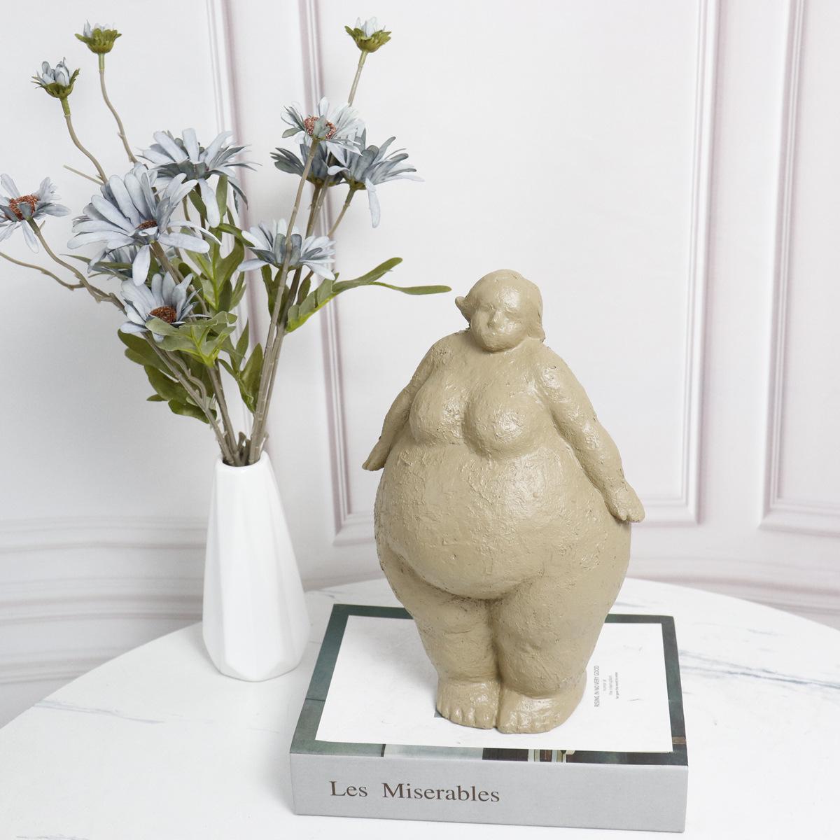 Artistic Resin Yoga Statue: European & American Style, Rough-Surface Fat Woman Ornament for Creative Home Decor
Artistic Resin Yoga Statue: European & American Style, Rough-Surface Fat Woman Ornament for Creative Home Decor