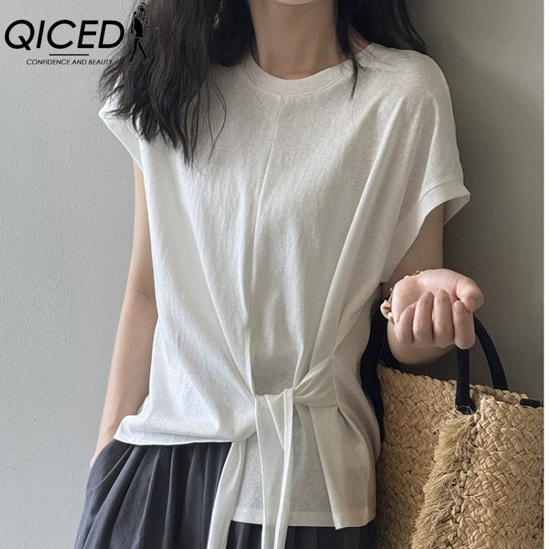QICED Жіночі модні повсякденні одноколірні блузки та сорочки з коротким рукавом і круглим вирізом one size білий
QICED Жіночі модні повсякденні одноколірні блузки та сорочки з коротким рукавом і круглим вирізом one size білий