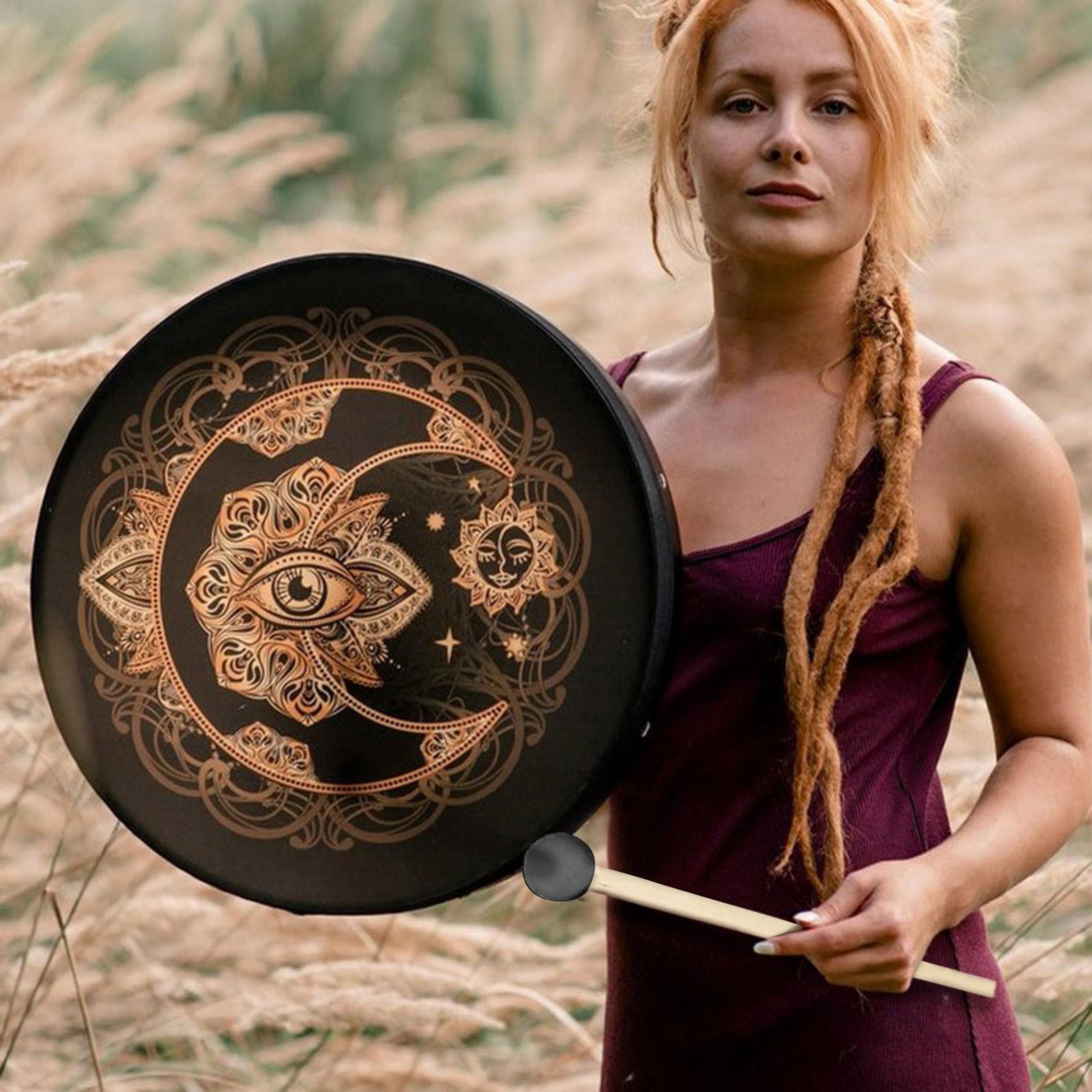 Алхимический лунный барабан Vegan Shaman 10 дюймов, звуковой инструмент One Size
Алхимический лунный барабан Vegan Shaman 10 дюймов, звуковой инструмент One Size