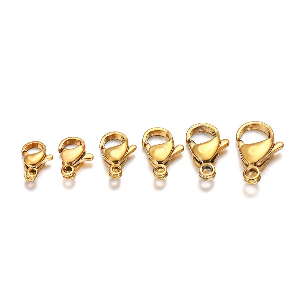 304 Stainless Steel Lobster Clasp Multi-Size Polished Connector for DIY Jewelry and Bracelet Accessories 5x9mm - 30 pieces/9g
304 Stainless Steel Lobster Clasp Multi-Size Polished Connector for DIY Jewelry and Bracelet Accessories 5x9mm - 30 pieces/9g
