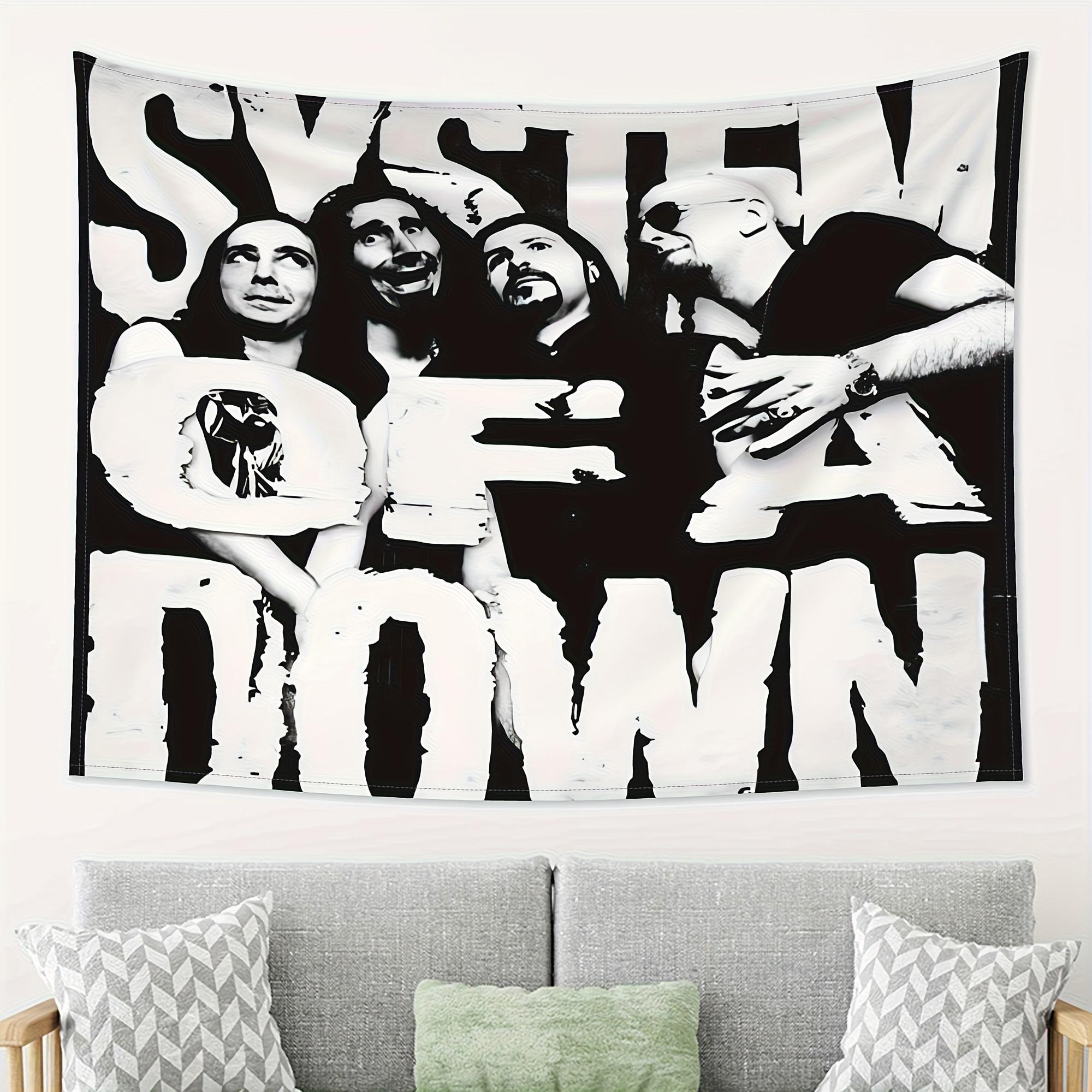 1pc System Of A Down Retro Metal Tapestry 2D Print Polyester Wall Hanging Nu Metal Band Wall Art for Bedroom Living Room Idea 74x94cm(29x37in)
1pc System Of A Down Retro Metal Tapestry 2D Print Polyester Wall Hanging Nu Metal Band Wall Art for Bedroom Living Room Idea 74x94cm(29x37in)