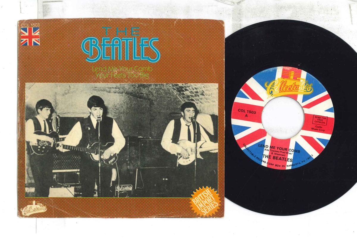 7inch Record BEATLES Lend Me Your Comb Your Feets Too COL1503 COLLECTABLES 1982 US Rock Used
7inch Record BEATLES Lend Me Your Comb Your Feets Too COL1503 COLLECTABLES 1982 US Rock Used