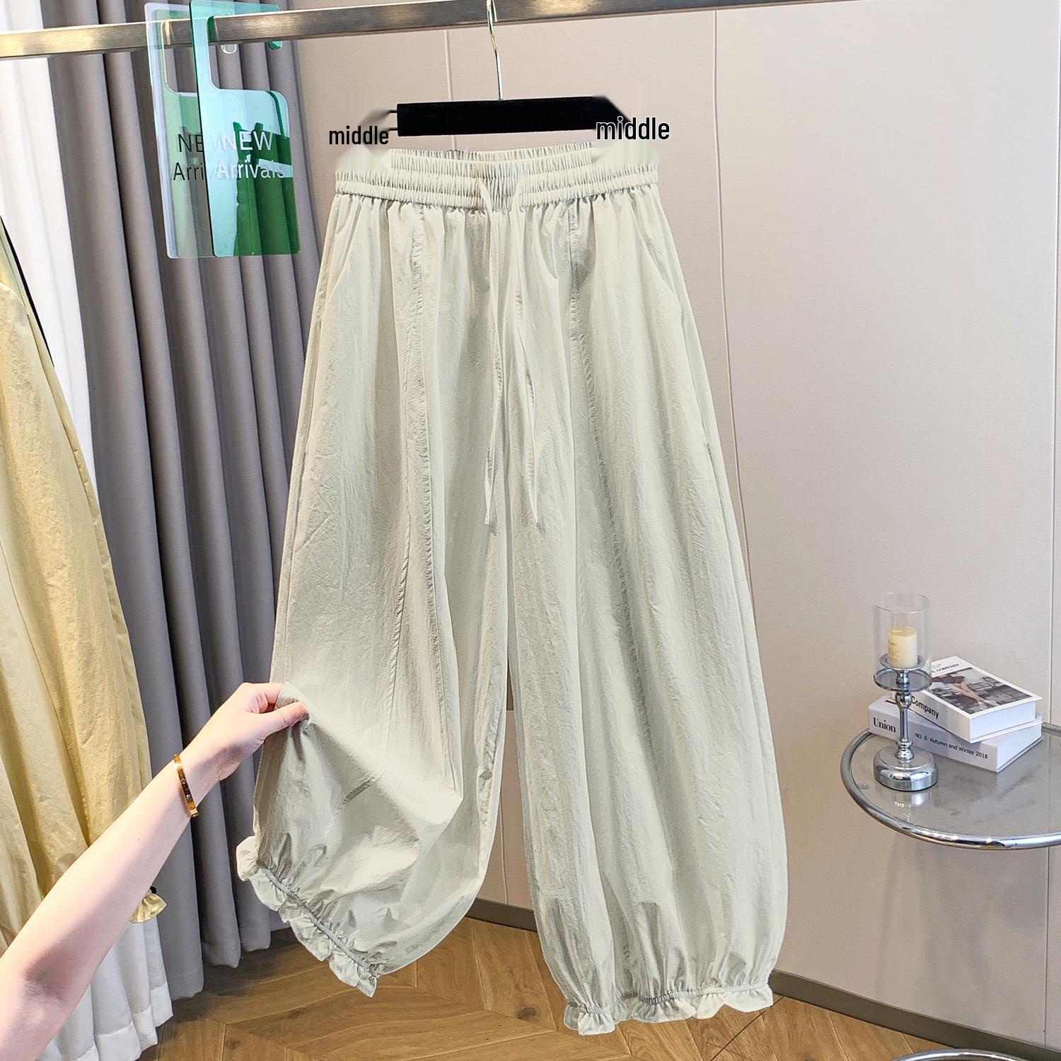 Women s Spring/Summer Elastic Waist Lace Lantern Pants - Slimming, Stylish, Versatile, and Age-Reducing Casual Wear 3XL (145-160 jin)
Women s Spring/Summer Elastic Waist Lace Lantern Pants - Slimming, Stylish, Versatile, and Age-Reducing Casual Wear 3XL (145-160 jin)