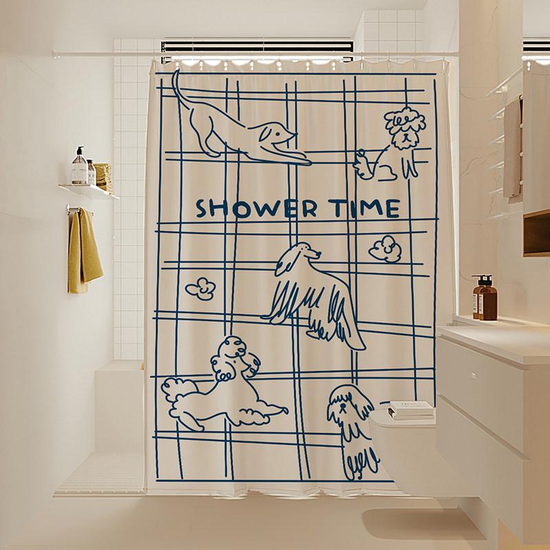 Vikama Simple Style Luxury-Type Shower Curtain Decoration - Cartoon Dog Shower Curtain Partition Curtain - Home Decoration W60H190(CM)-1 Pcs
Vikama Simple Style Luxury-Type Shower Curtain Decoration - Cartoon Dog Shower Curtain Partition Curtain - Home Decoration W60H190(CM)-1 Pcs