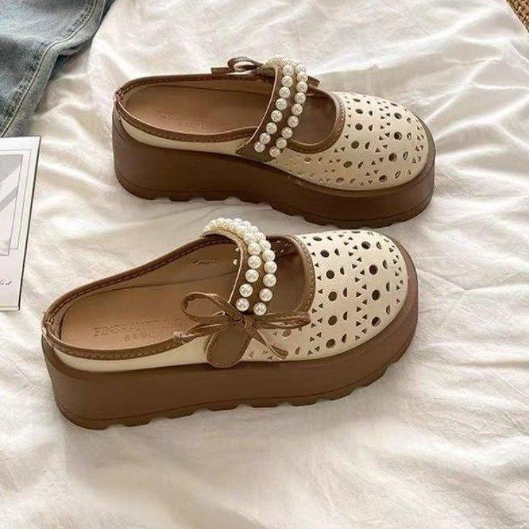 New Style Women s Shoes, Slippers, Breathable, Heightening, Half-covered, Thick-soled Slippers 40 бежевий
New Style Women s Shoes, Slippers, Breathable, Heightening, Half-covered, Thick-soled Slippers 40 бежевий