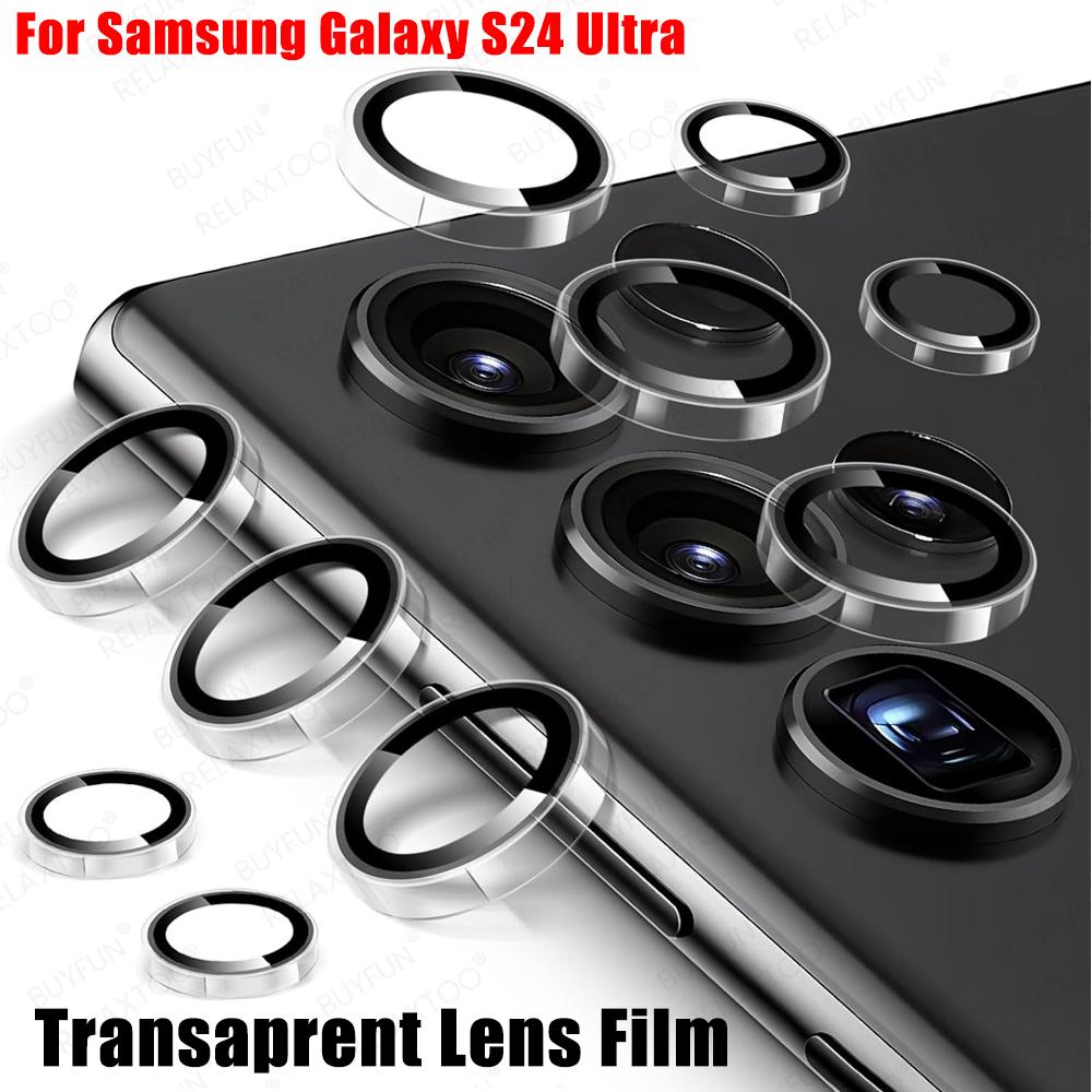 Transparent Metal Alloy Lens Glass Ring For Samsung Galaxy S24 Ultra Rear Camera Protector Case S24Ultra S 24 Plkus S24+ 5G 2024
Transparent Metal Alloy Lens Glass Ring For Samsung Galaxy S24 Ultra Rear Camera Protector Case S24Ultra S 24 Plkus S24+ 5G 2024