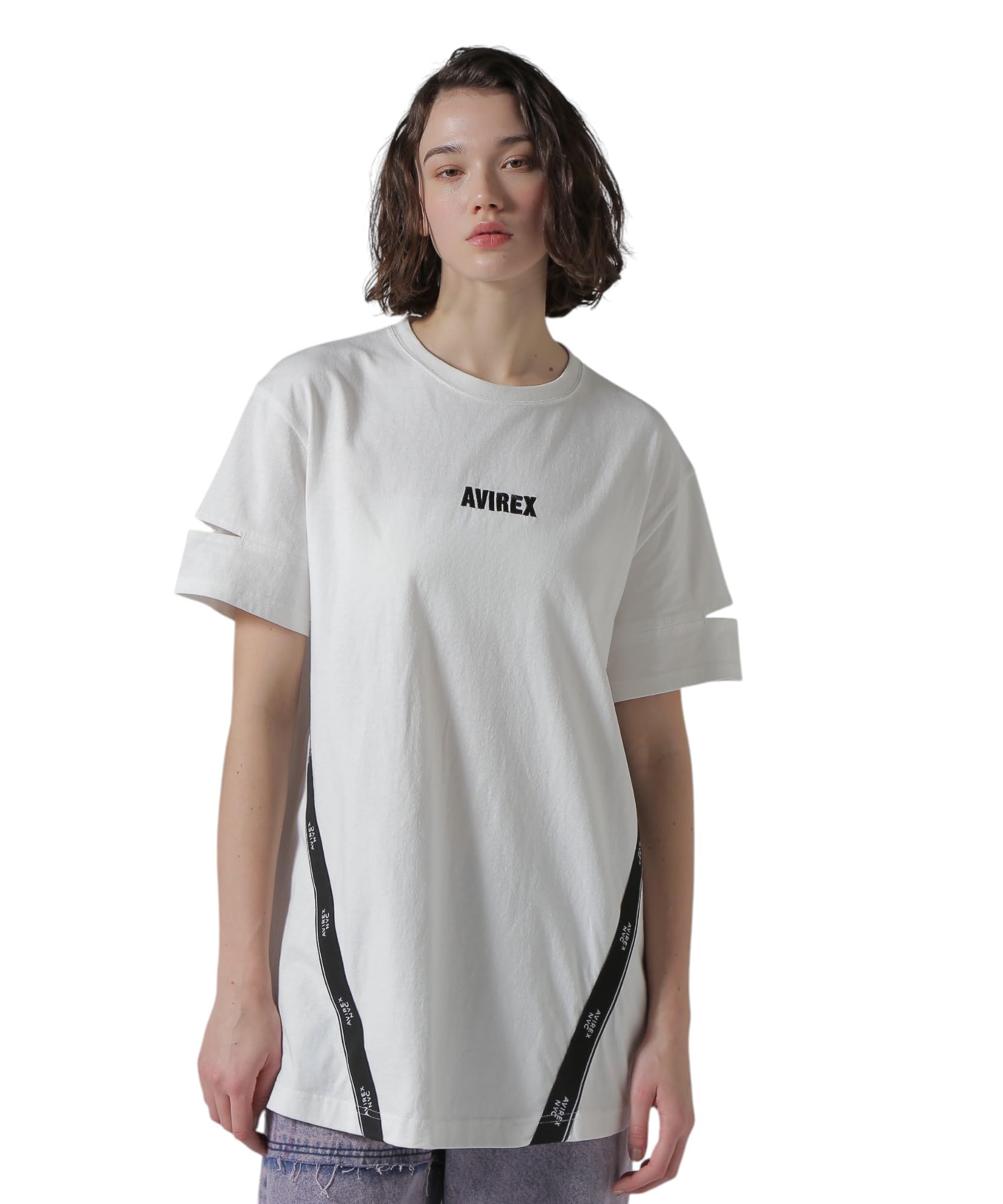 AVIREX CUFFS OPEN LOGO TAPE EMBROIDERED ONEPIECE Women s F 033 off white 783-5117603
AVIREX CUFFS OPEN LOGO TAPE EMBROIDERED ONEPIECE Women s F 033 off white 783-5117603