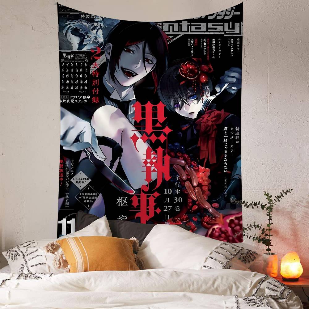 Anime Cool Black BButler Colorful Tapestry Wall Hanging Bohemian Wall Tapestries Mandala Wall Art Decor 74x94cm(29x37in)
Anime Cool Black BButler Colorful Tapestry Wall Hanging Bohemian Wall Tapestries Mandala Wall Art Decor 74x94cm(29x37in)