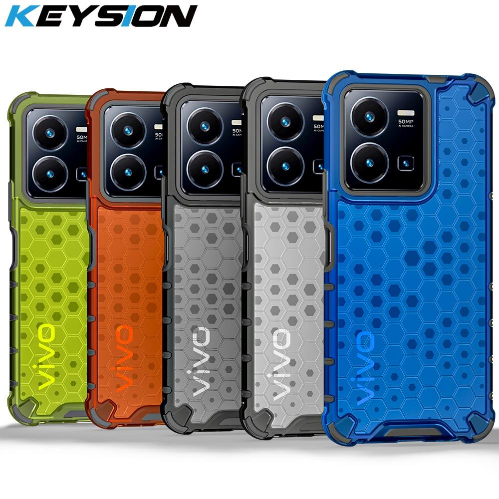 Противоударный защитный чехол KEYSION для VIVO Y35 Y22S, силиконовый + ПК, прозрачная сотовая задняя крышка для телефона VIVOVIVO Y16 Y22S Y35
Противоударный защитный чехол KEYSION для VIVO Y35 Y22S, силиконовый + ПК, прозрачная сотовая задняя крышка для телефона VIVOVIVO Y16 Y22S Y35