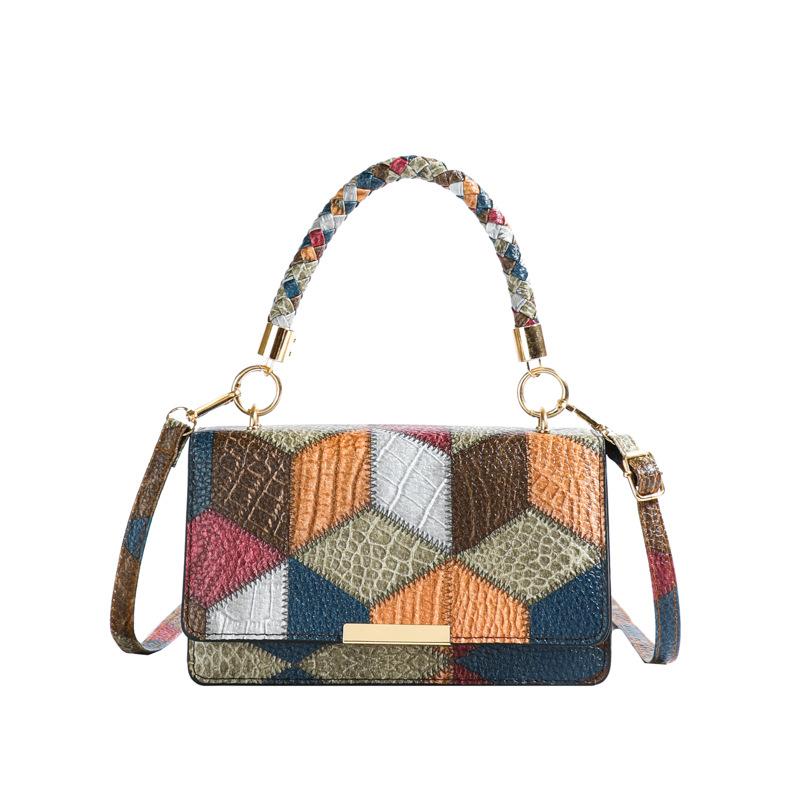 Retro texture splicing contrasting color small square bag 2024 autumn new foreign style versatile shoulder bag commuter messenger bag bag синій
Retro texture splicing contrasting color small square bag 2024 autumn new foreign style versatile shoulder bag commuter messenger bag bag синій