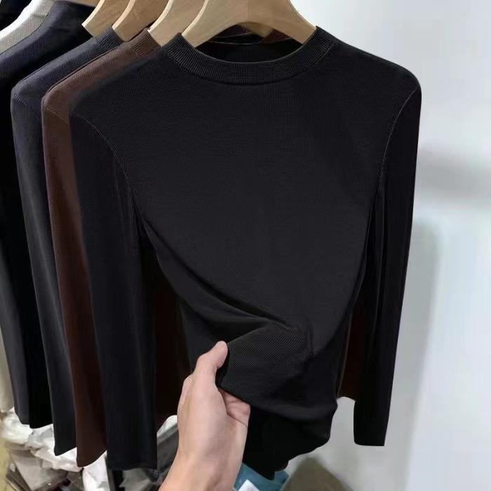 Double-Sided Fleece Small Stand-Up Collar Women s Slim-Fit Long-Sleeve T-Shirt – Spring/Autumn Versatile European Style Ribbed Top M
Double-Sided Fleece Small Stand-Up Collar Women s Slim-Fit Long-Sleeve T-Shirt – Spring/Autumn Versatile European Style Ribbed Top M