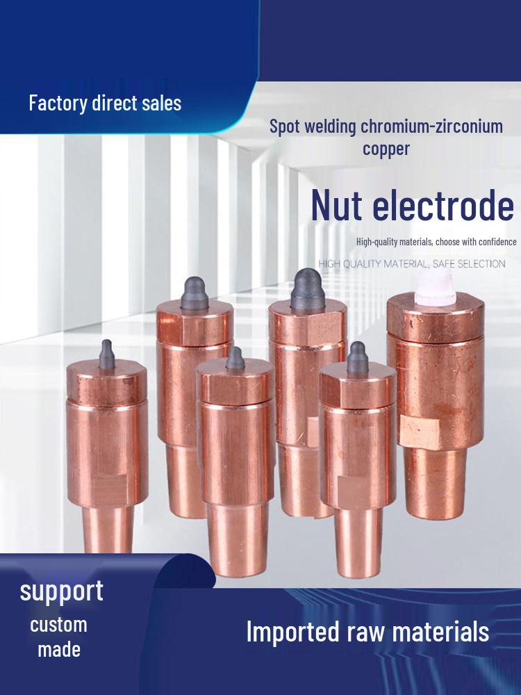 Chromium-Zirconium Copper Electrode Cap with KCF Pin and Ceramic Core for Nut Projection Welding M6 Spring 1 Piece
Chromium-Zirconium Copper Electrode Cap with KCF Pin and Ceramic Core for Nut Projection Welding M6 Spring 1 Piece