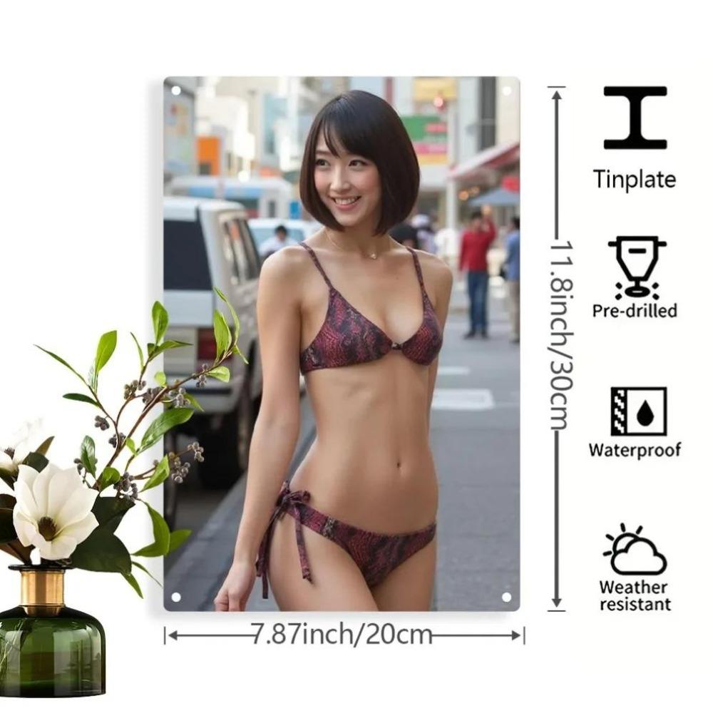 Bikini Girl Metal Wall Art 7.87x11.8 Inch Weatherproof Iron Plaque Indoor Outdoor Decor 20x30cm білий
Bikini Girl Metal Wall Art 7.87x11.8 Inch Weatherproof Iron Plaque Indoor Outdoor Decor 20x30cm білий