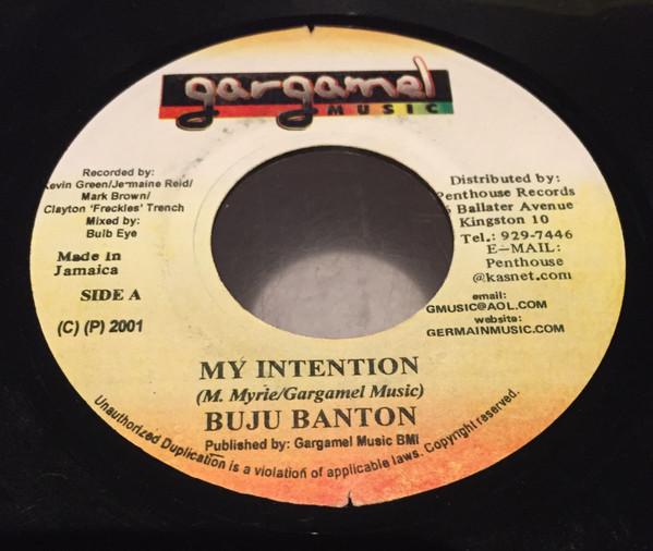 7inch Record BUJU BANTON - My Intention none Gargamel Music 2001 Jamaica Reggae, Ska & Dub Used
7inch Record BUJU BANTON - My Intention none Gargamel Music 2001 Jamaica Reggae, Ska & Dub Used