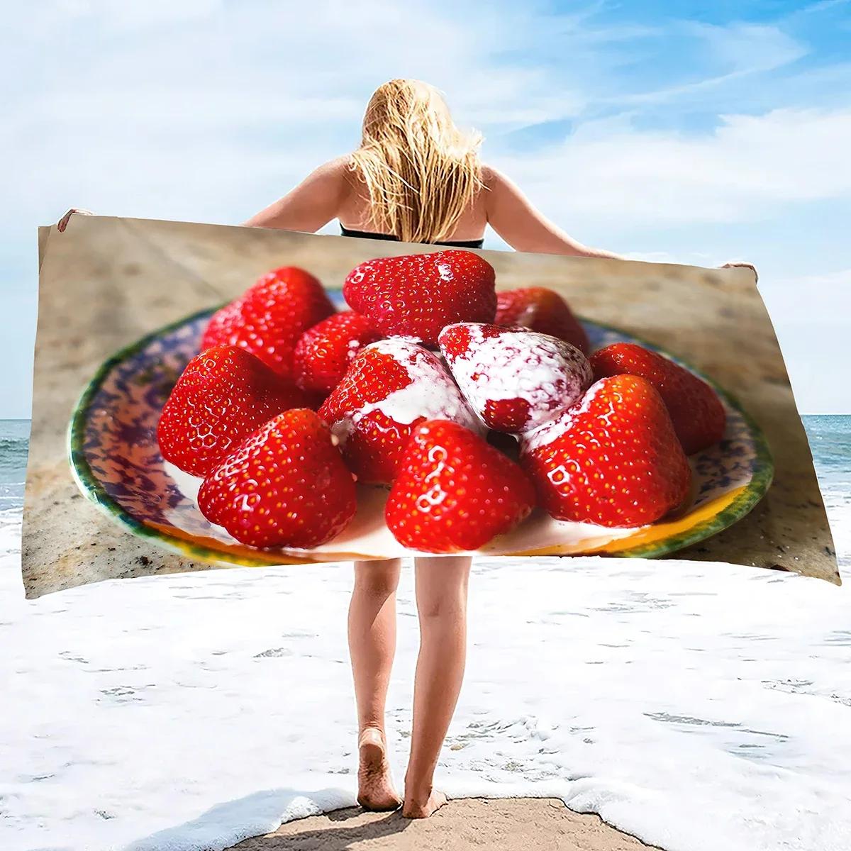 Strawberry Print Beach Towels, Microfiber Beach Towels for Travel, Quick Dry Towel Blanket, Lightweight Beach Towels for Adults W40*H60(CM)
Strawberry Print Beach Towels, Microfiber Beach Towels for Travel, Quick Dry Towel Blanket, Lightweight Beach Towels for Adults W40*H60(CM)