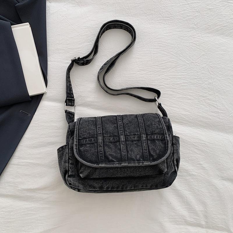 Korean Style Vintage Washed Denim Crossbody Bag Women Fashi Shoulder Bag Spring Comfortable and Versatile Texture Storage Bags чёрный
Korean Style Vintage Washed Denim Crossbody Bag Women Fashi Shoulder Bag Spring Comfortable and Versatile Texture Storage Bags чёрный