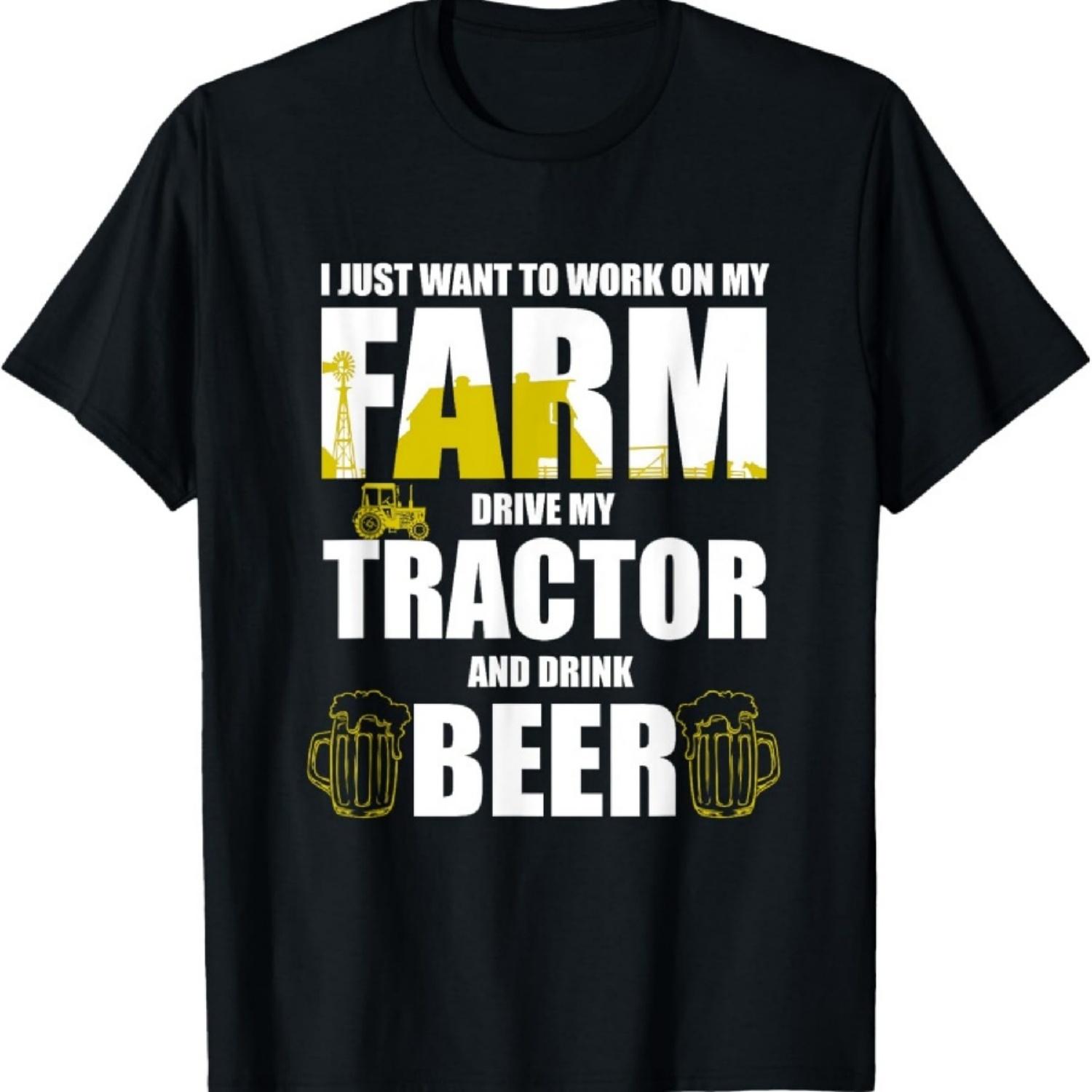 Drive my Tractor and Drink Beer t-shirt farming the land T-Shirt S
Drive my Tractor and Drink Beer t-shirt farming the land T-Shirt S