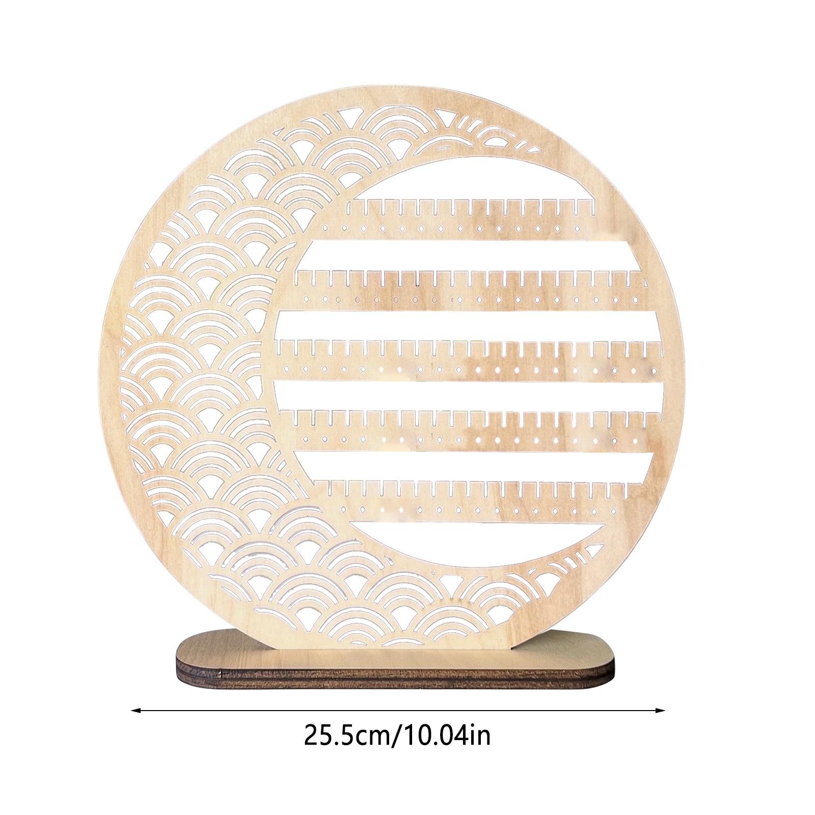 Retro Round Wooden Earring Rack Farm Simple Style Decorative Jewelry Rack Hollow Flower Wooden Handicraft
Retro Round Wooden Earring Rack Farm Simple Style Decorative Jewelry Rack Hollow Flower Wooden Handicraft