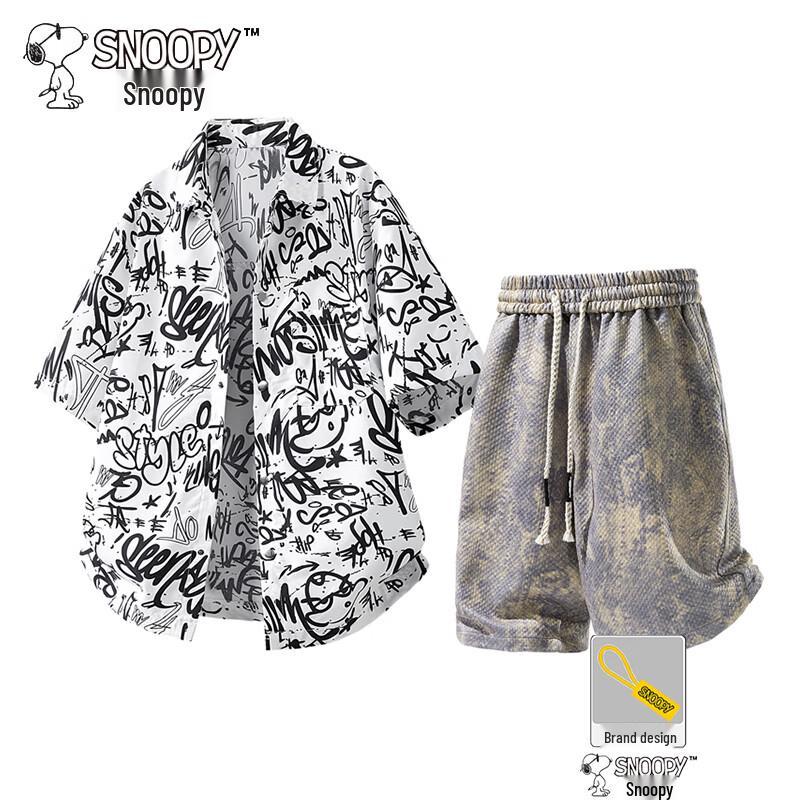 Snoopy Men s Summer Short-Sleeve Shirt & Shorts Set 4XL
Snoopy Men s Summer Short-Sleeve Shirt & Shorts Set 4XL