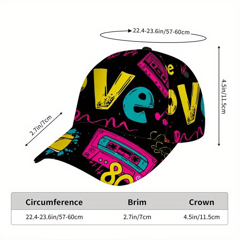 One Piece of 2D Retro 80S Love-Themed Snapback Baseball Cap a Hat Featuring a Colorful Full-Body Design Perfect for Running
One Piece of 2D Retro 80S Love-Themed Snapback Baseball Cap a Hat Featuring a Colorful Full-Body Design Perfect for Running