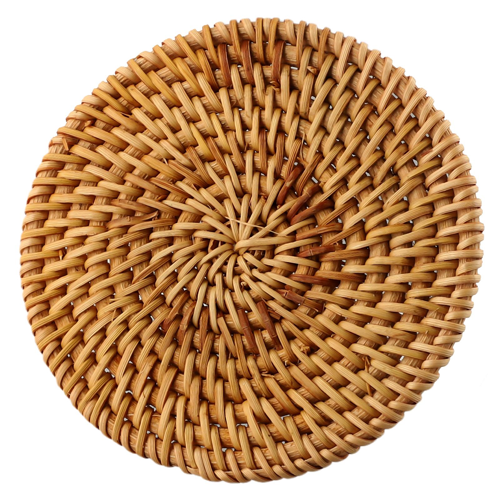 1PCS 10CM Placemats Round Handmade Insulation Kitchen Rattan Coasters Hand-woven Placemat Nordic Japanese Potholder CHINA
1PCS 10CM Placemats Round Handmade Insulation Kitchen Rattan Coasters Hand-woven Placemat Nordic Japanese Potholder CHINA