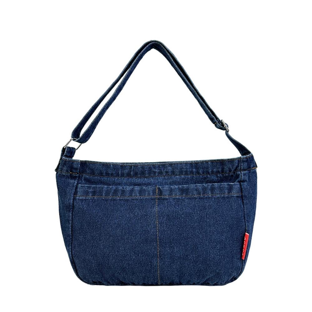 Adjustable Strap Denim Shoulder Bag Zipper Blue Cloth Crossbody Bag Vintage Cowboy Hobo Bag School
Adjustable Strap Denim Shoulder Bag Zipper Blue Cloth Crossbody Bag Vintage Cowboy Hobo Bag School