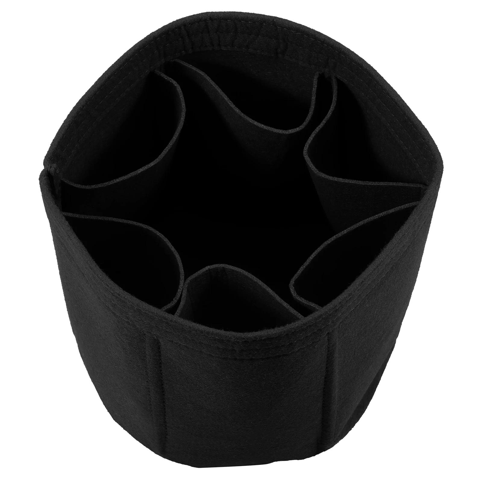 Round Bucket Makeup Bag with 6 Compartment Liner Felt Women Travel Toiletry Cosmetic Bag Portable Bathroom Storage Handbag чёрный
Round Bucket Makeup Bag with 6 Compartment Liner Felt Women Travel Toiletry Cosmetic Bag Portable Bathroom Storage Handbag чёрный