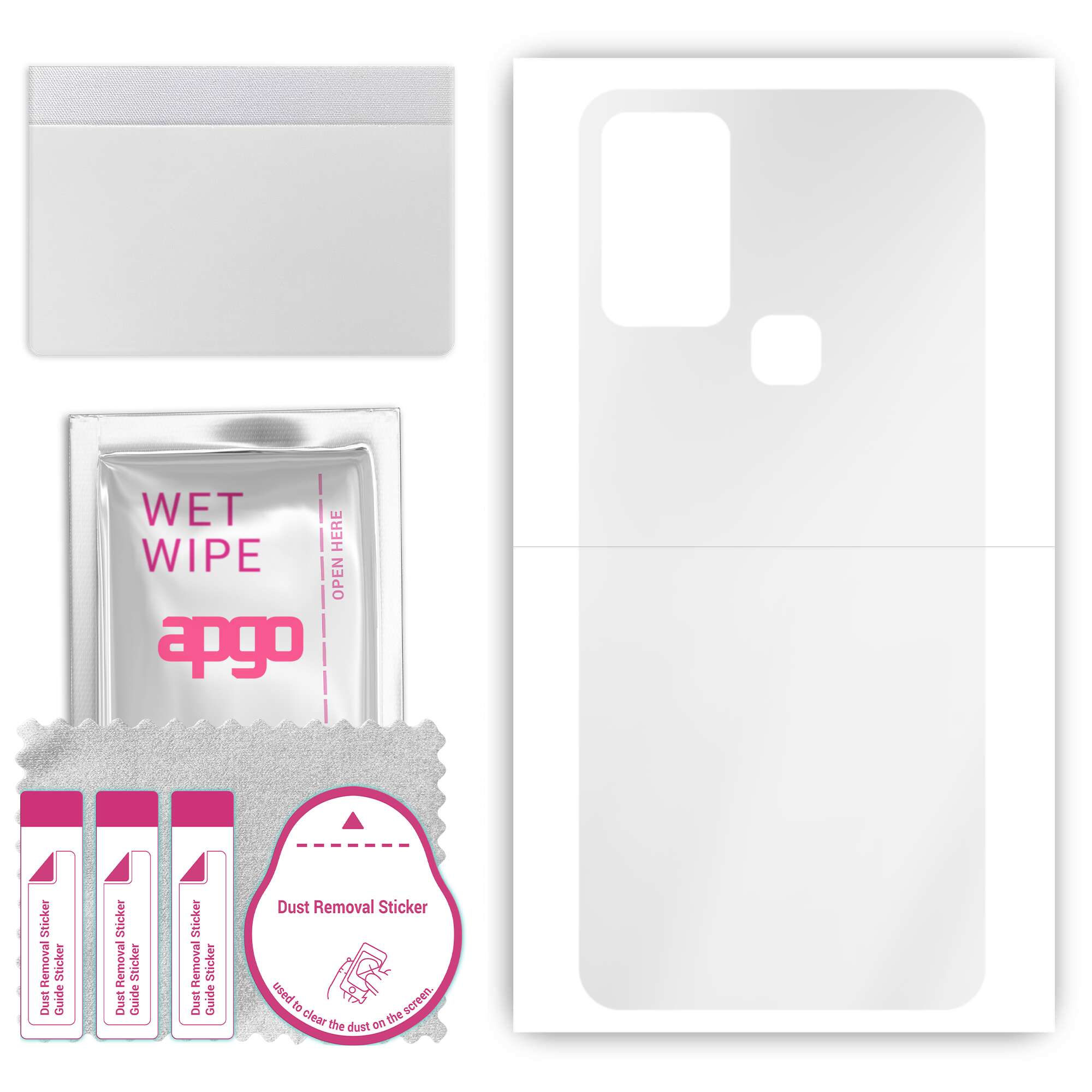 apgo Ultra Clear Protective Skin Sticker для задньої панелі, сумісної з Infinix Hot 10 Play, Wrap Film, Hydrogel Film, Flexible, Soft TPU with positioni
apgo Ultra Clear Protective Skin Sticker для задньої панелі, сумісної з Infinix Hot 10 Play, Wrap Film, Hydrogel Film, Flexible, Soft TPU with positioni