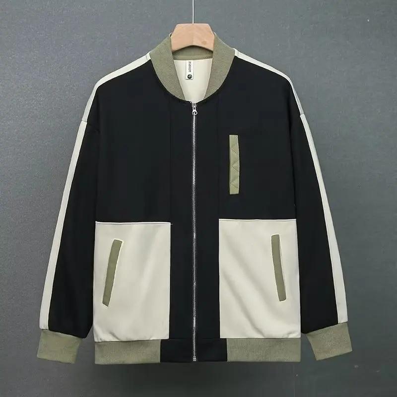Мужская модная повседневная модная куртка с цветными блоками весна-осень высококачественные бейсбольные куртки XL чёрный
Мужская модная повседневная модная куртка с цветными блоками весна-осень высококачественные бейсбольные куртки XL чёрный