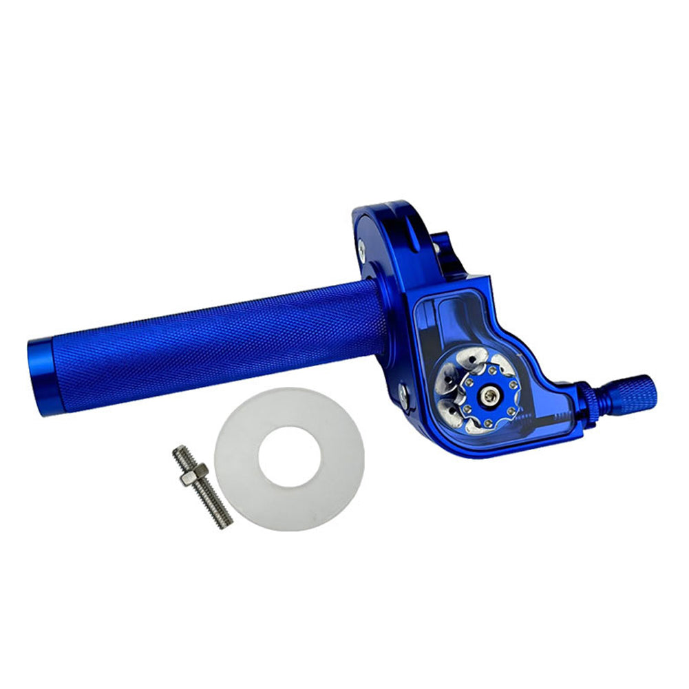 22mm Universal M10*1.5 CNC Aluminum Accelerator Throttle Twist Grips Handlebars Cable For Motorcycle Moped Scooter ATV Quad Bike синій
22mm Universal M10*1.5 CNC Aluminum Accelerator Throttle Twist Grips Handlebars Cable For Motorcycle Moped Scooter ATV Quad Bike синій