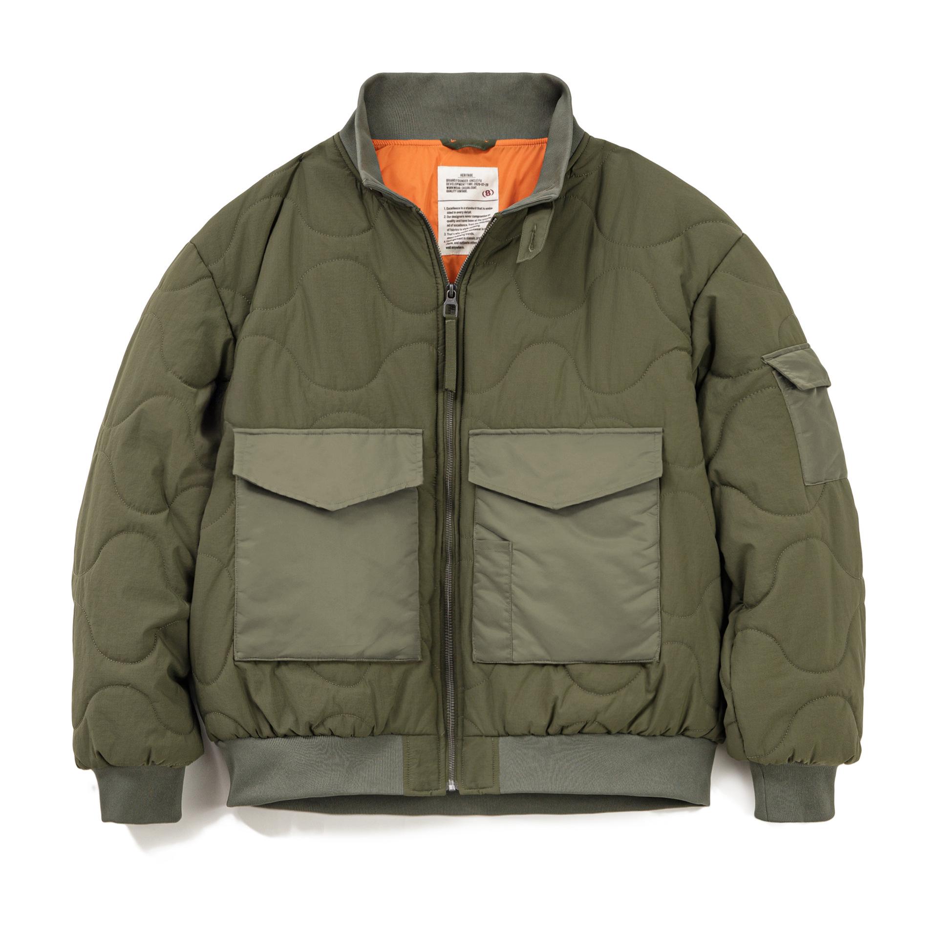 Чоловіча американська ретро військова зелена бавовняна куртка Maden Workwear M51 зі стійкою та великими кишенями для зими. Extra Large
Чоловіча американська ретро військова зелена бавовняна куртка Maden Workwear M51 зі стійкою та великими кишенями для зими. Extra Large