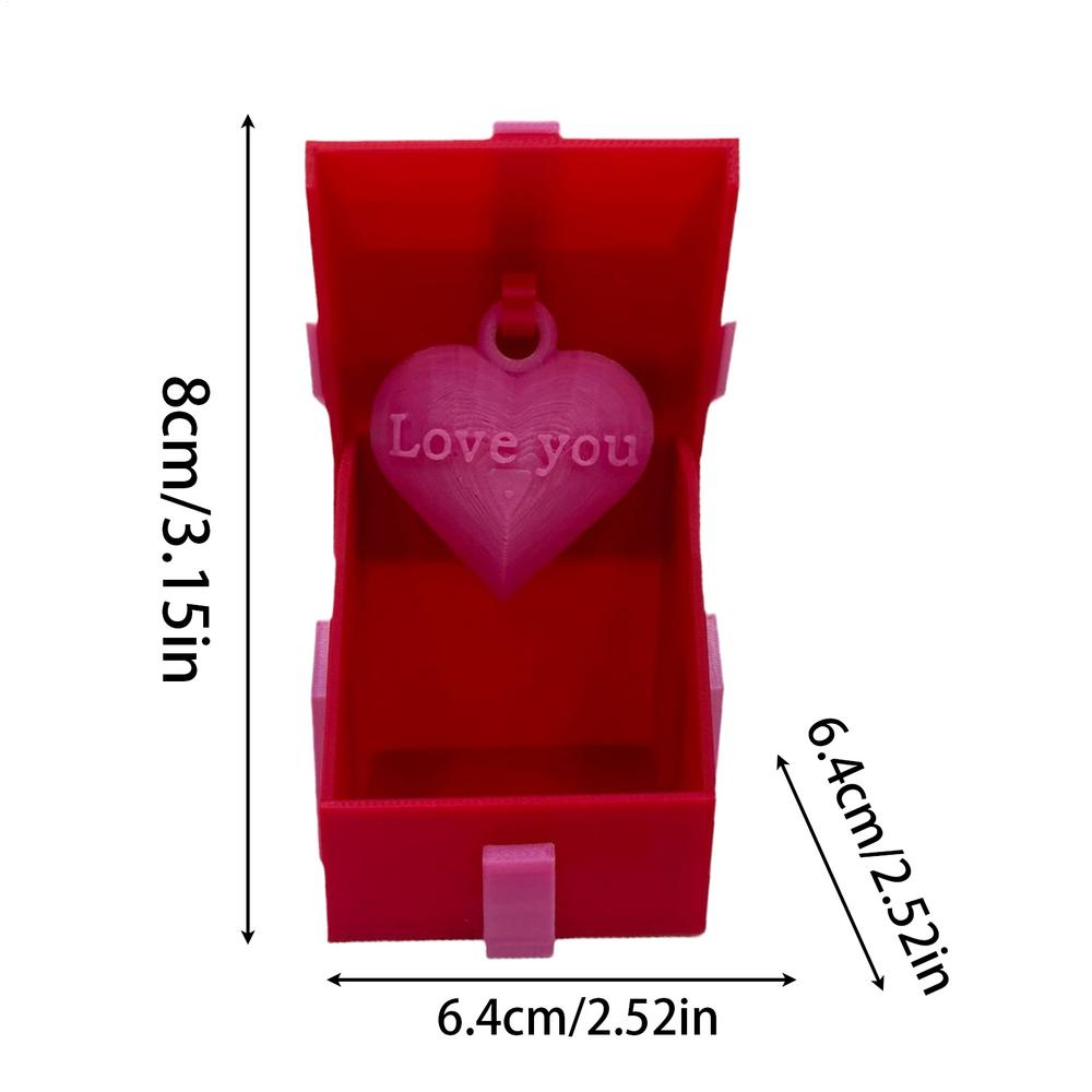 Heart Boxes Elegant Necklace Holder Case Love Heart In A Box Jewelry Display Case 3D Printed Decorative Box For Arrangements червоний
Heart Boxes Elegant Necklace Holder Case Love Heart In A Box Jewelry Display Case 3D Printed Decorative Box For Arrangements червоний