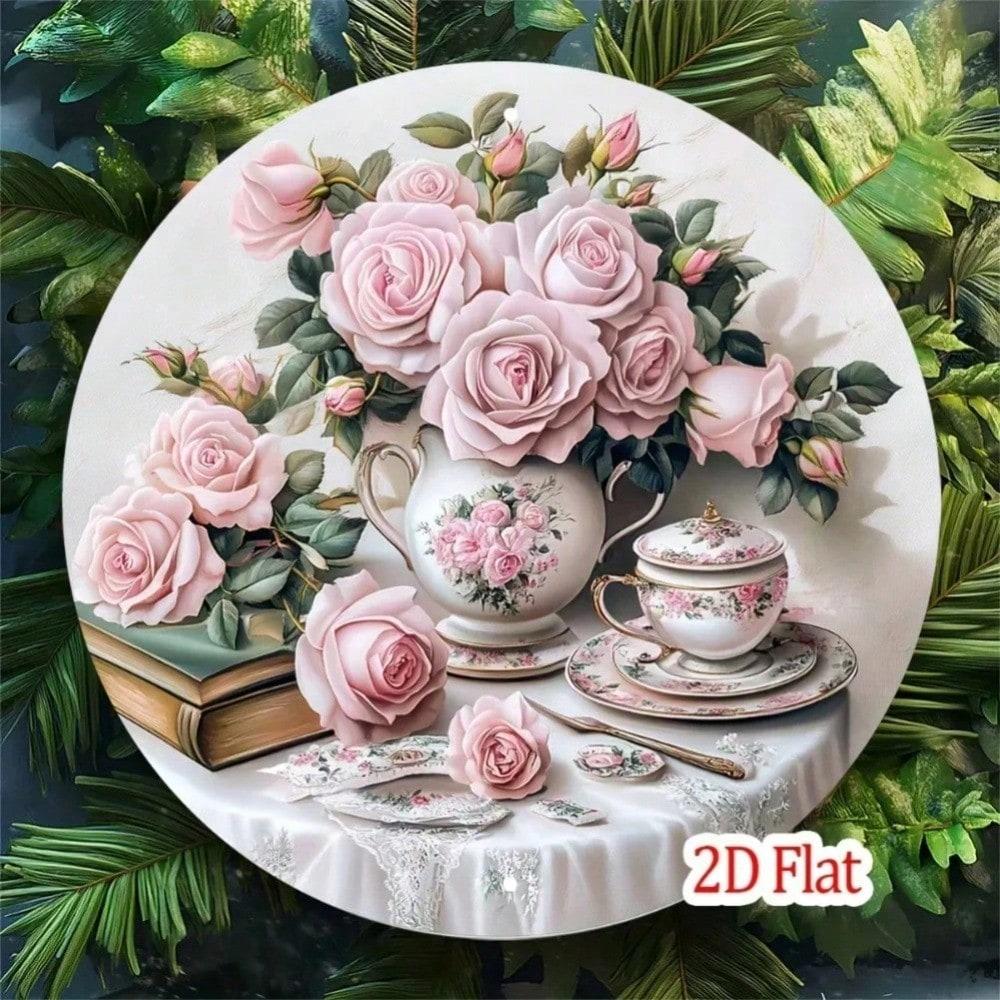 Vintage Pink Roses Aluminum Wall Sign 8 Inch Round Metal Plaque Garden Yard Art 20x20 різнокольоровий
Vintage Pink Roses Aluminum Wall Sign 8 Inch Round Metal Plaque Garden Yard Art 20x20 різнокольоровий