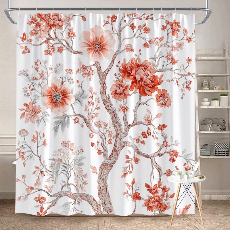 1Pc Chinese Red Peony Print Shower Curtain, Polyester Fabric, Machine Washable, Suitable For Bathroom Decoration W60H190(CM)-1 Pcs
1Pc Chinese Red Peony Print Shower Curtain, Polyester Fabric, Machine Washable, Suitable For Bathroom Decoration W60H190(CM)-1 Pcs
